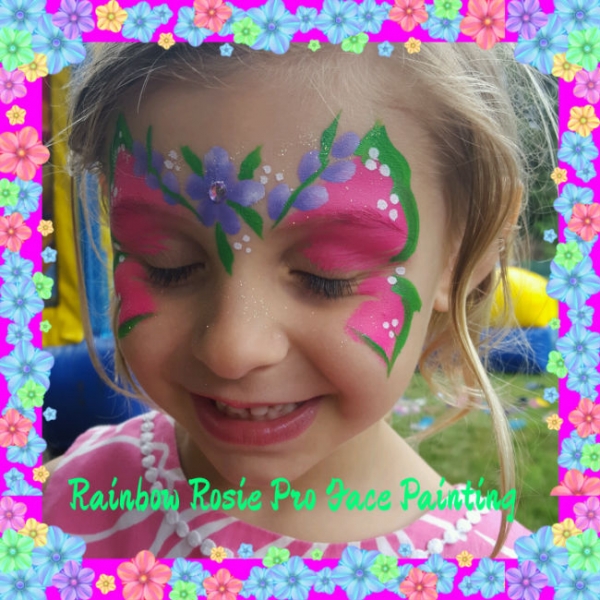 Rainbow Rosie the Face Painting Clown Face Painters