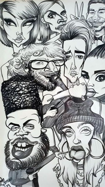 Mariah J Caricature Artists