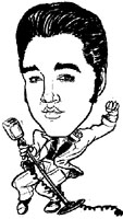 Elvis <p>caricature by  Brian Hendrickson
