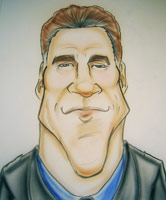 arnold schwarzenegger caricature by robert armbrister