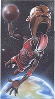 Michael Jordan Caricature by Steve Silver