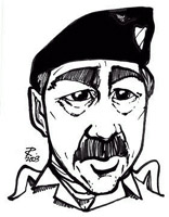 saddam hussain caricature by robert westall