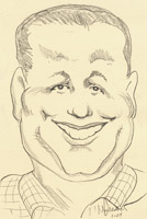caricature of Mike Hasson by Mike Barnett