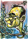 caricature of Mike Hasson by Maria Bolton