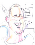 caricature of mike hasson by caricature artist Kyle Edgel