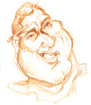caricature of mike hasson by jodie fleming