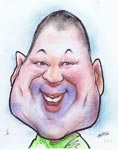 caricature of mike hasson by ferg gadzala