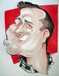 caricature of Mike Hasson by Mac Garcia