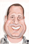 caricature of mike hasson by rick hamilton