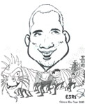 caricature of Mike Hasson by Scott DePedro