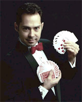 Jim Nieb shows his mystifying card tricks
