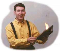 Joe Oleszczuk does magic with fire