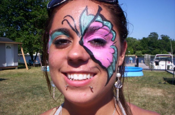 Rainbow Rosie the Face Painting Clown Face Painters
